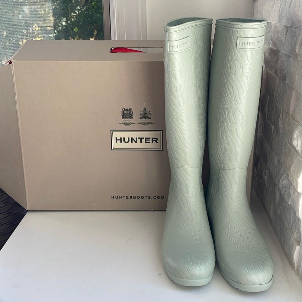 Hunter original refined tall rain boots